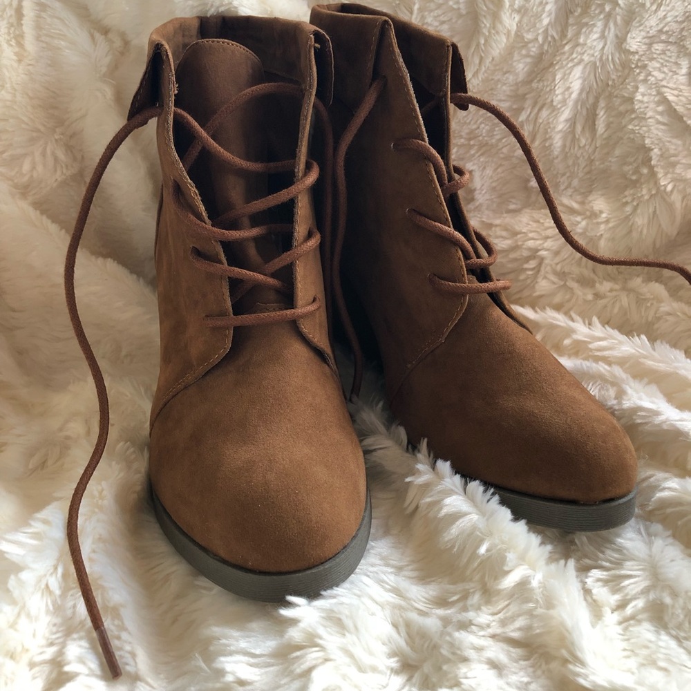 Madden Girl wedge bootie